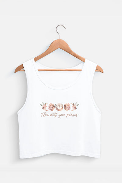 Flow with your phases Tank Top (Peach)