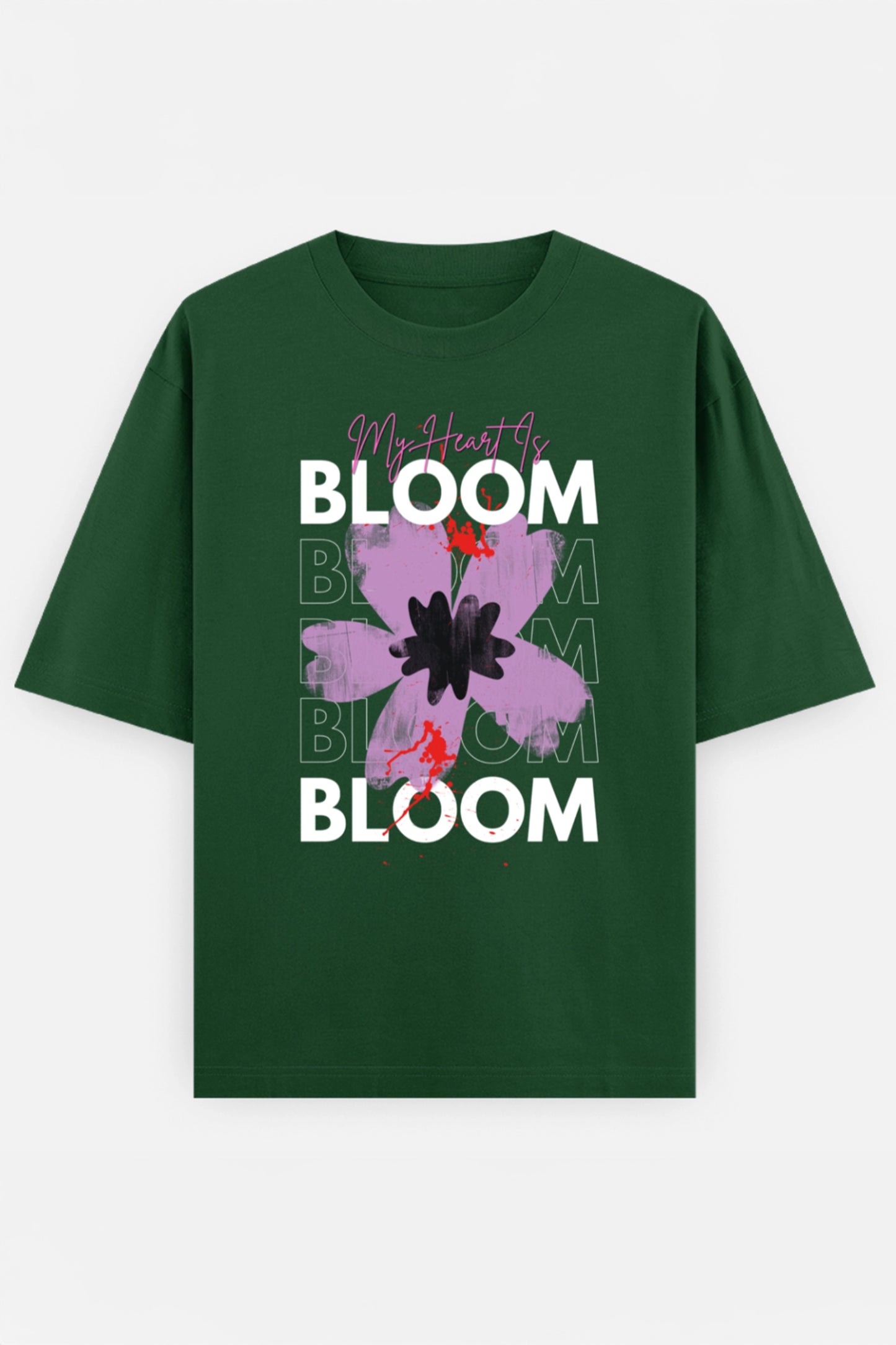 My Heart Is Bloom Oversized T shirt