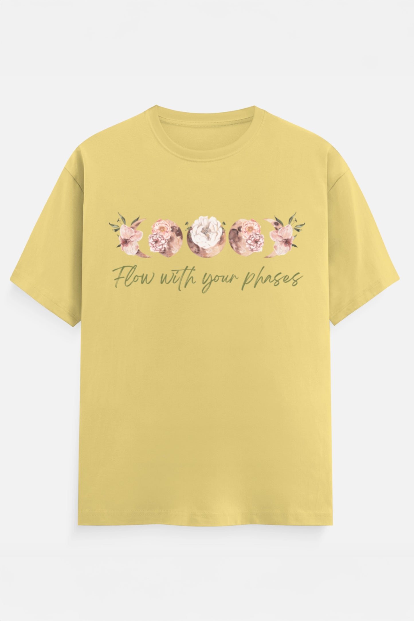 Flow with your phases T-Shirt (Green)