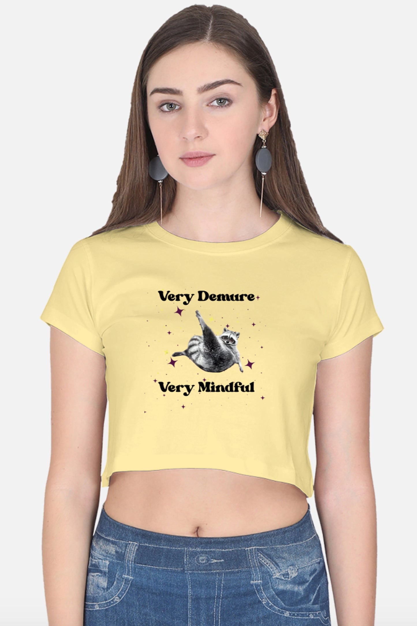 Very Demure, Very Mindful Crop Top