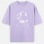 Moon Child White Design Oversized Tee