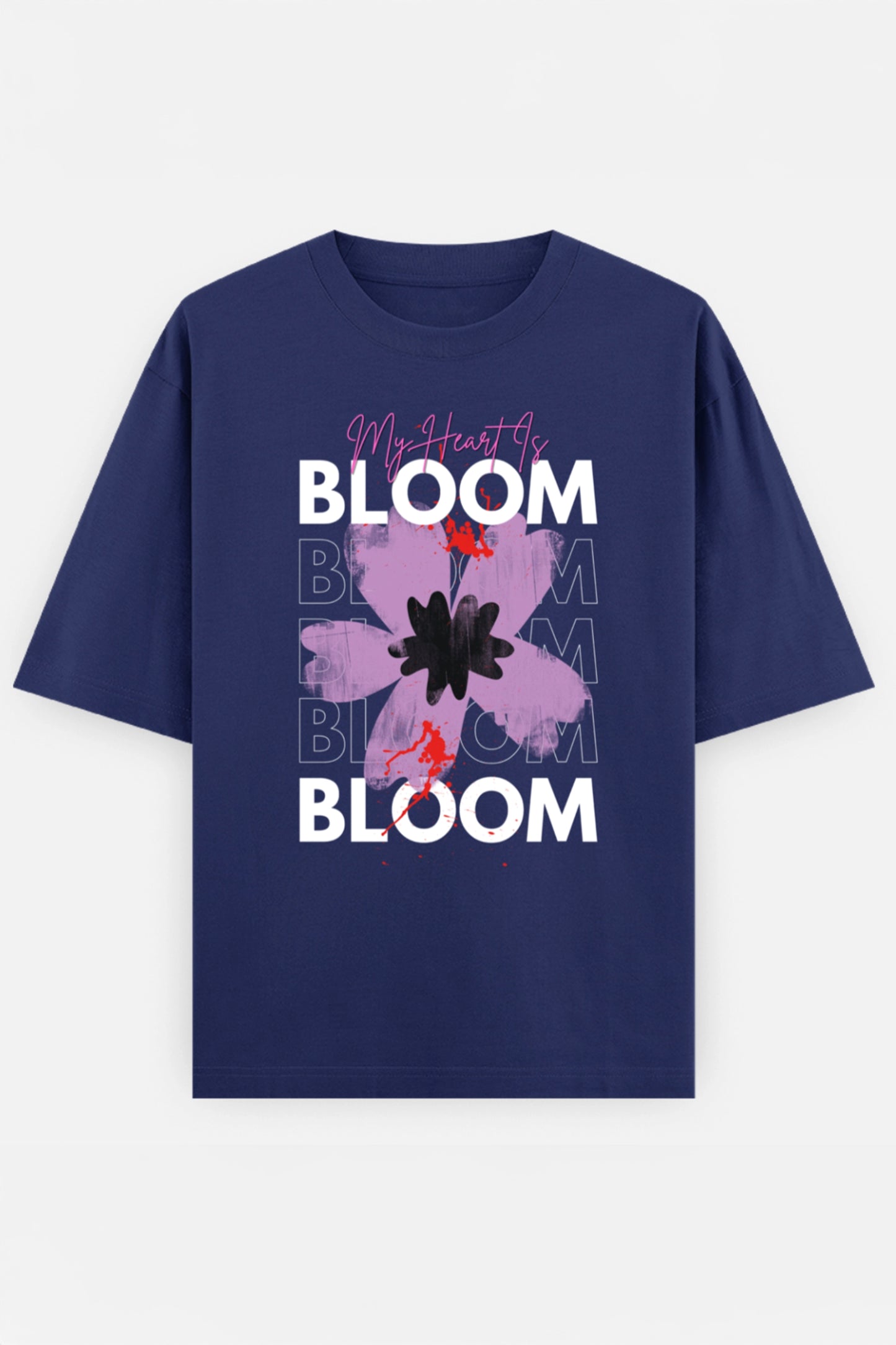 My Heart Is Bloom Oversized T shirt