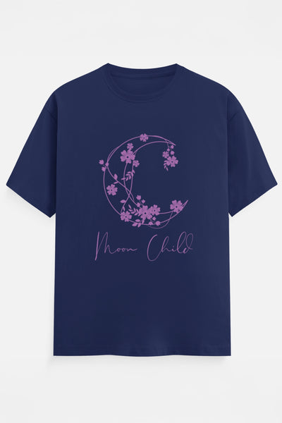 Moon Child Purple Design T-Shirts