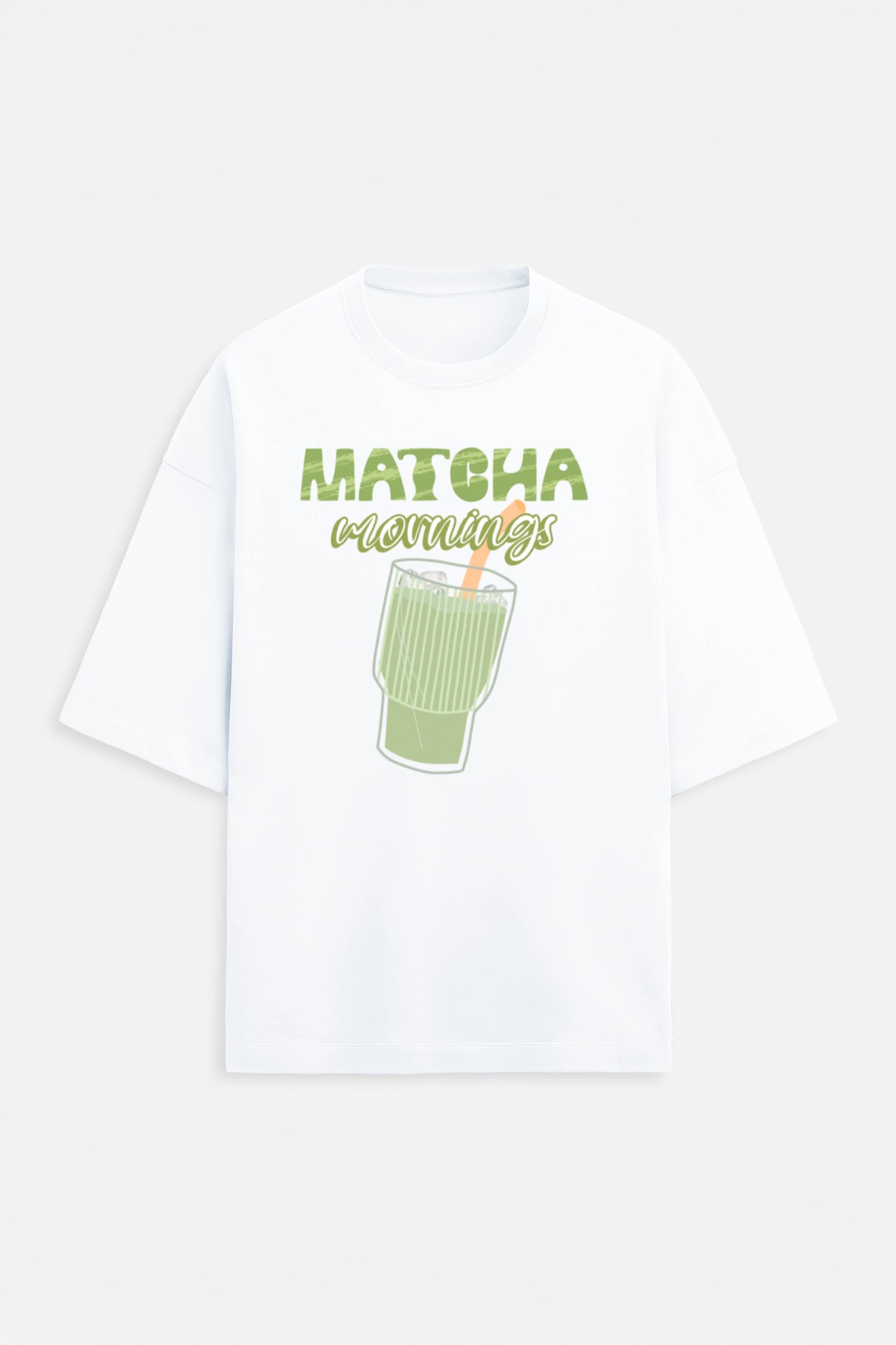 Matcha Mornings Terry Oversized Tee