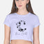 Moon Child Black Design Crop Top