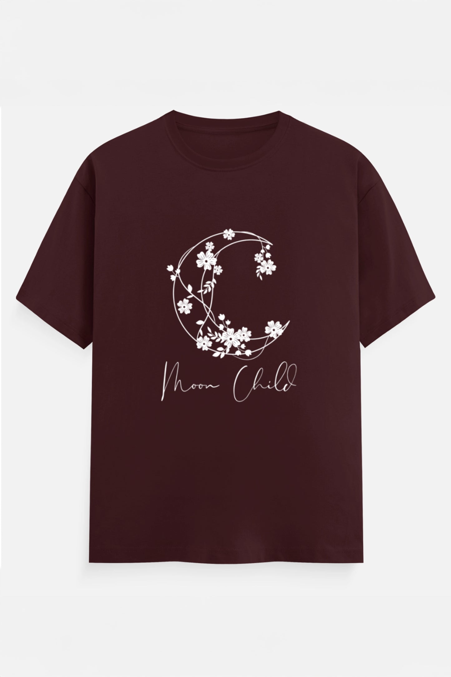 Moon Child White Design T-Shirt