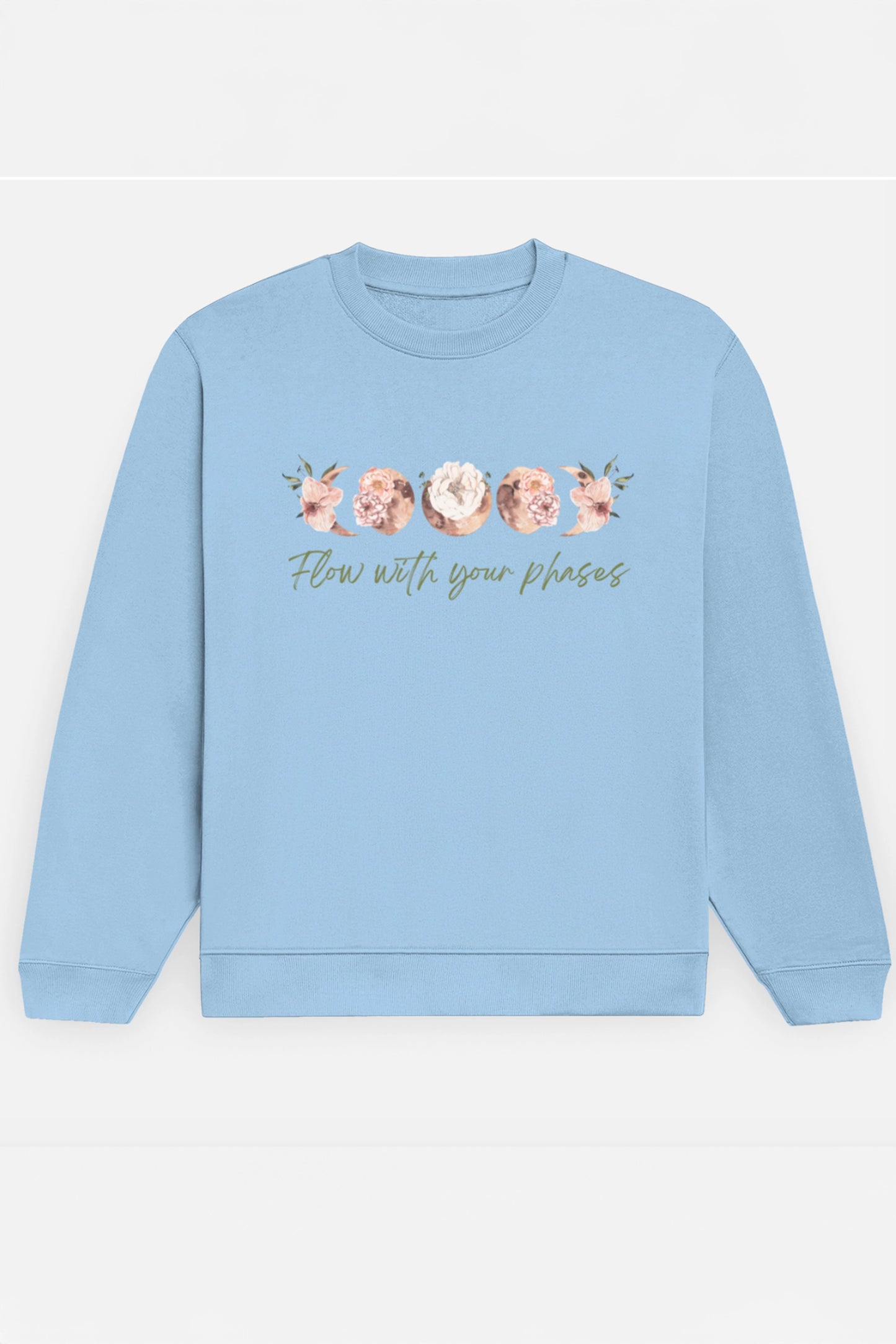 Flow with your phases Sweatshirt (Green)