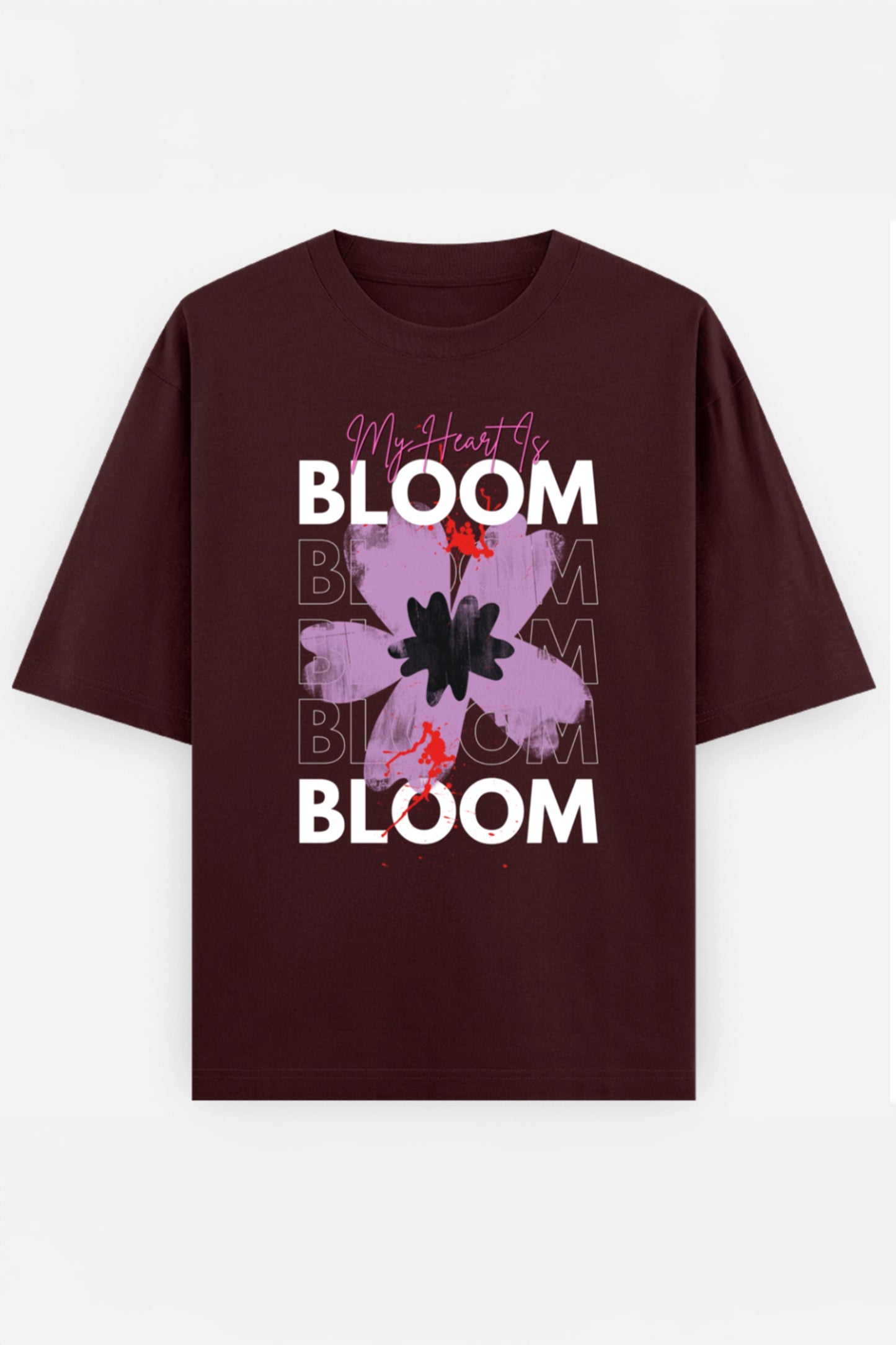 My Heart Is Bloom Oversized T shirt