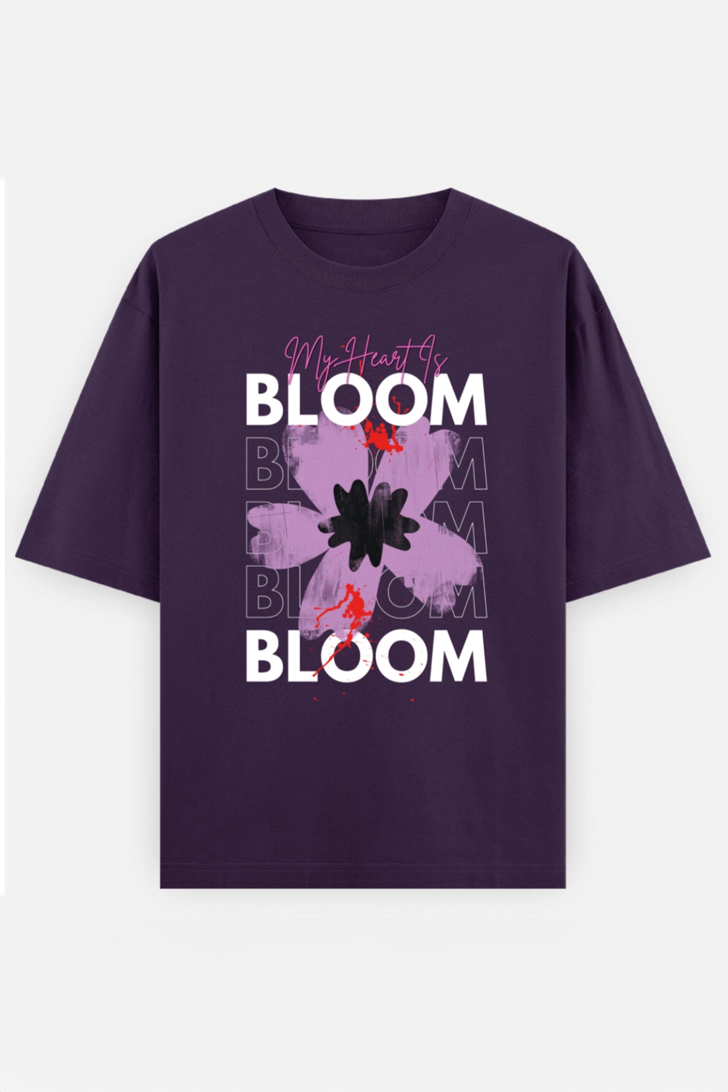 My Heart Is Bloom Oversized T shirt