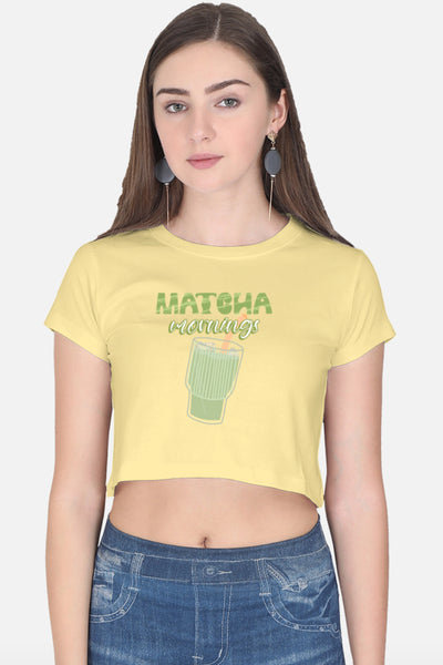 Matcha Mornings Crop Top