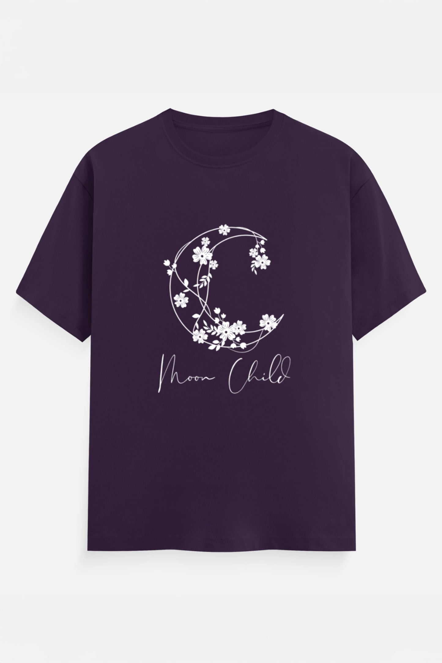 Moon Child White Design T-Shirt