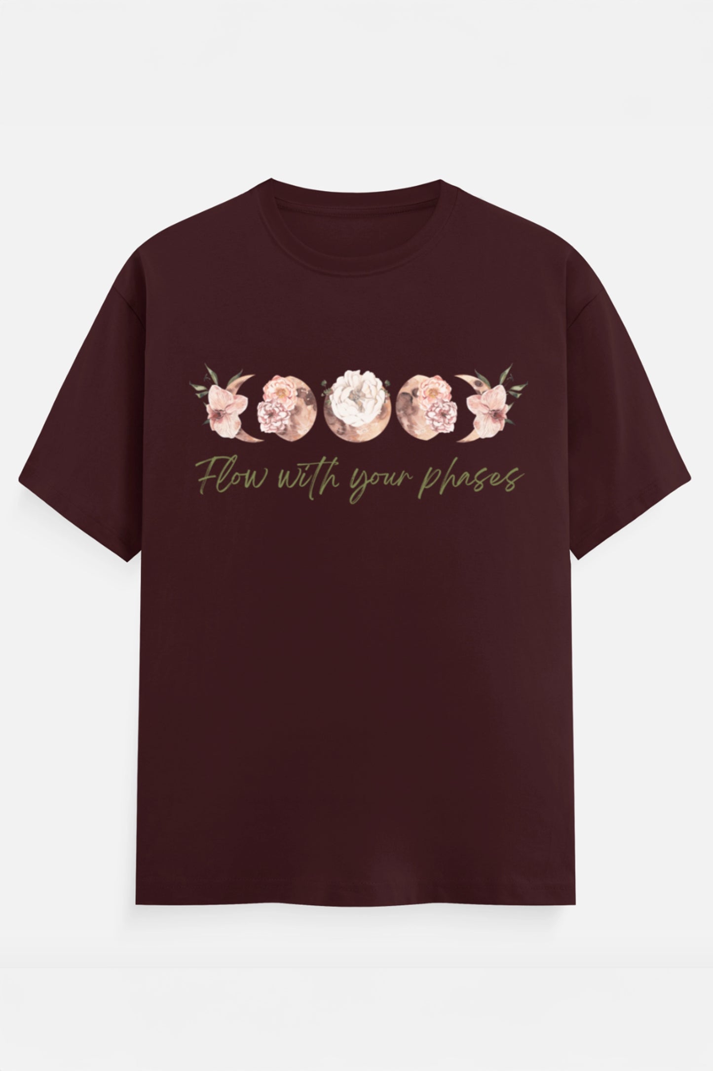 Flow with your phases T-Shirt (Green)