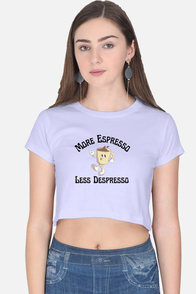 More Espresso Crop Top
