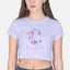 Moon Child Purple Design Crop Top