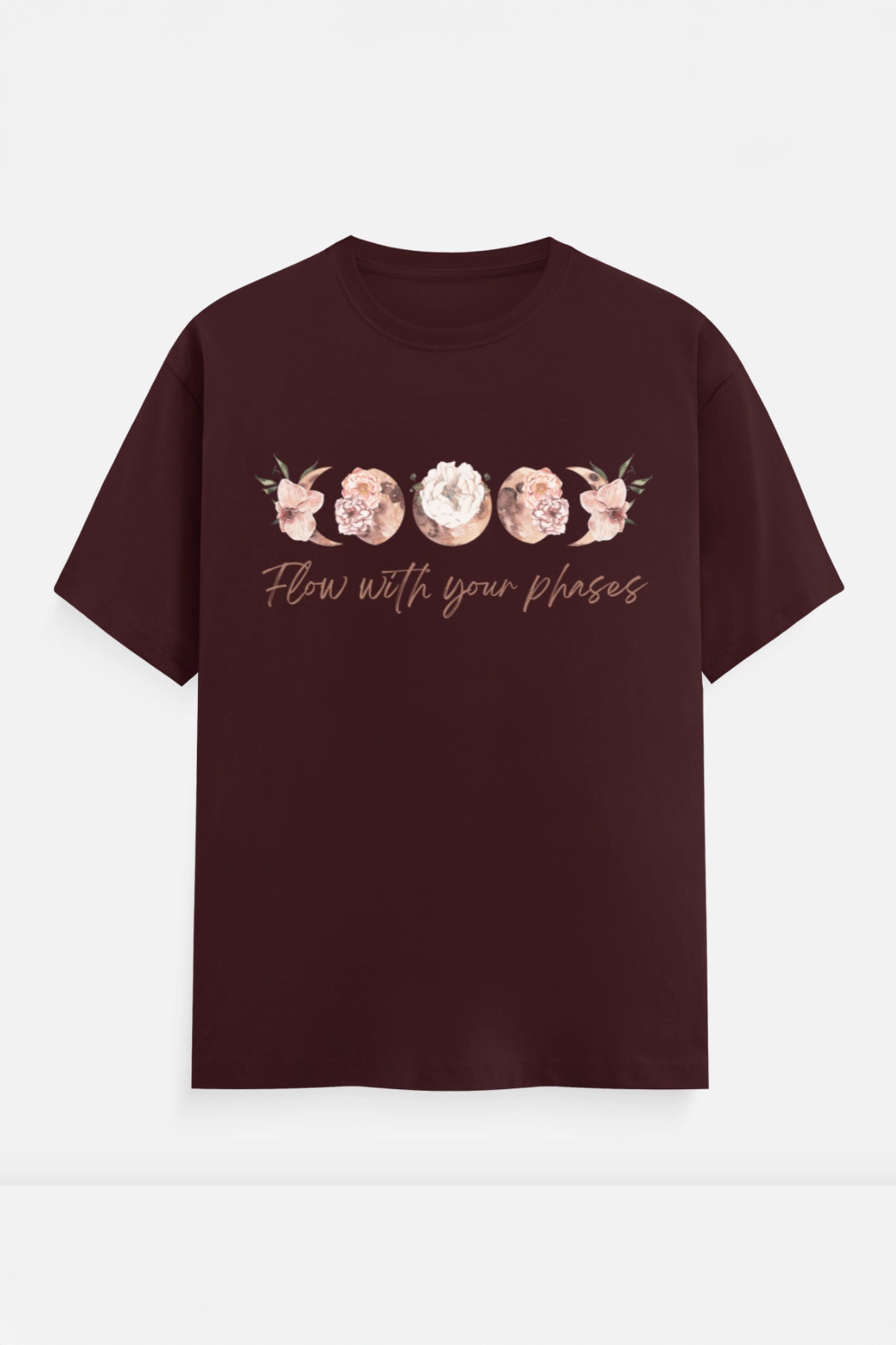 Flow with your phases T-Shirt (Peach)