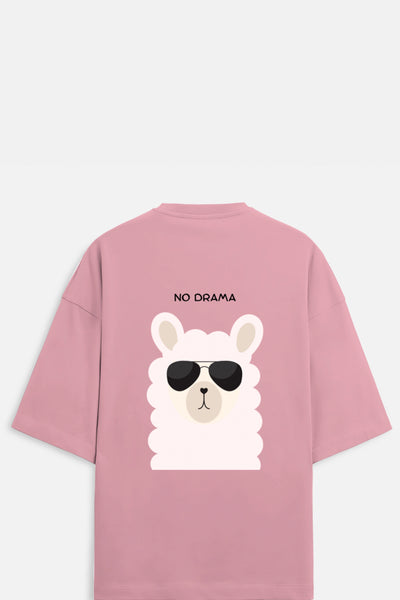 No Drama Llama Terry Oversized Tee