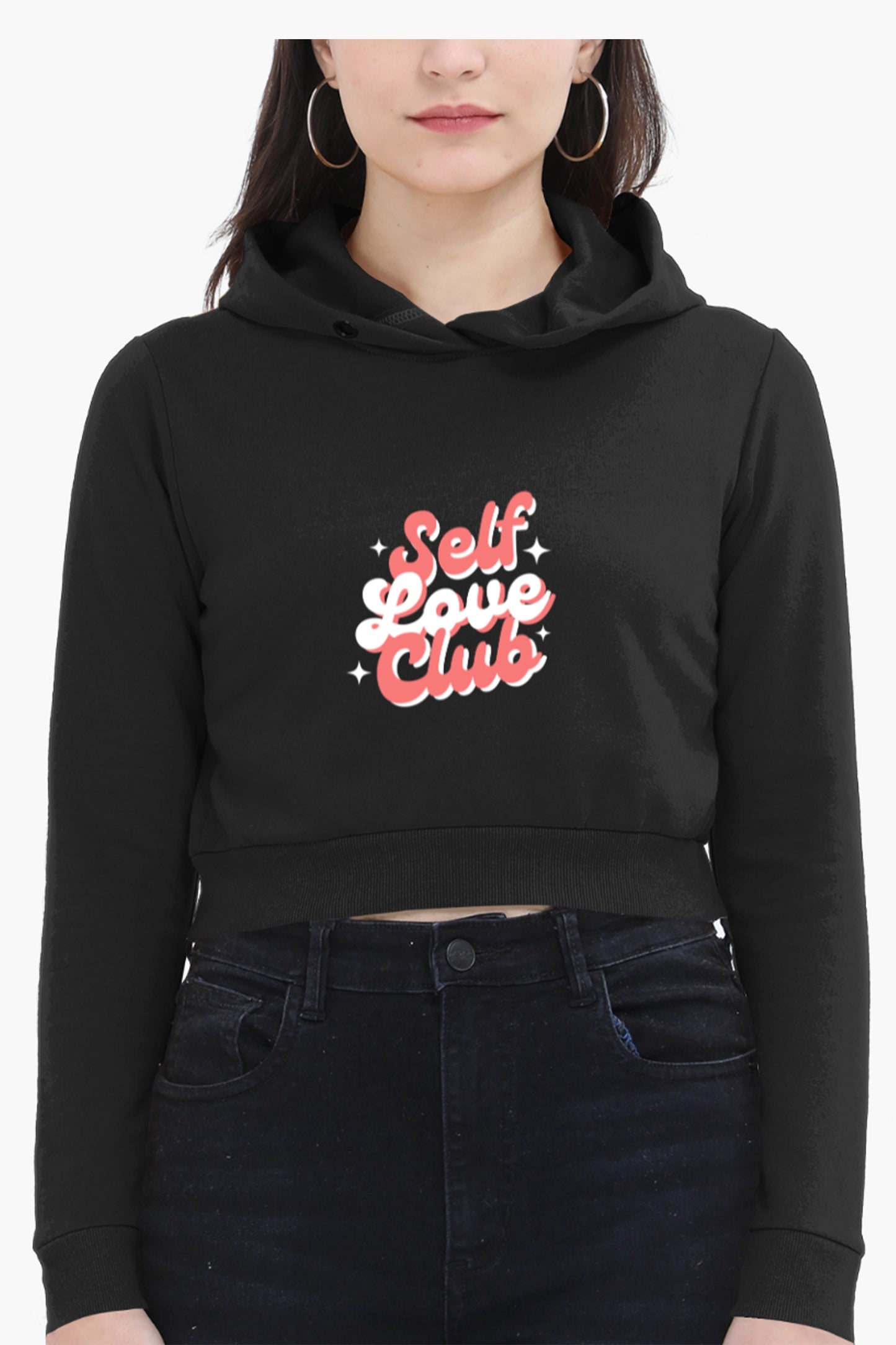 Self Love Club Crop Hoodie (women)