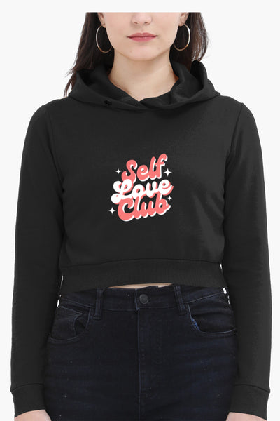 Self Love Club Crop Hoodie (women)