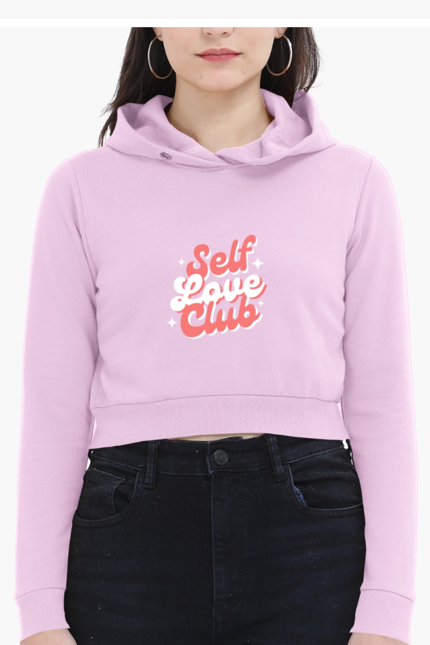 Self Love Club Crop Hoodie (women)