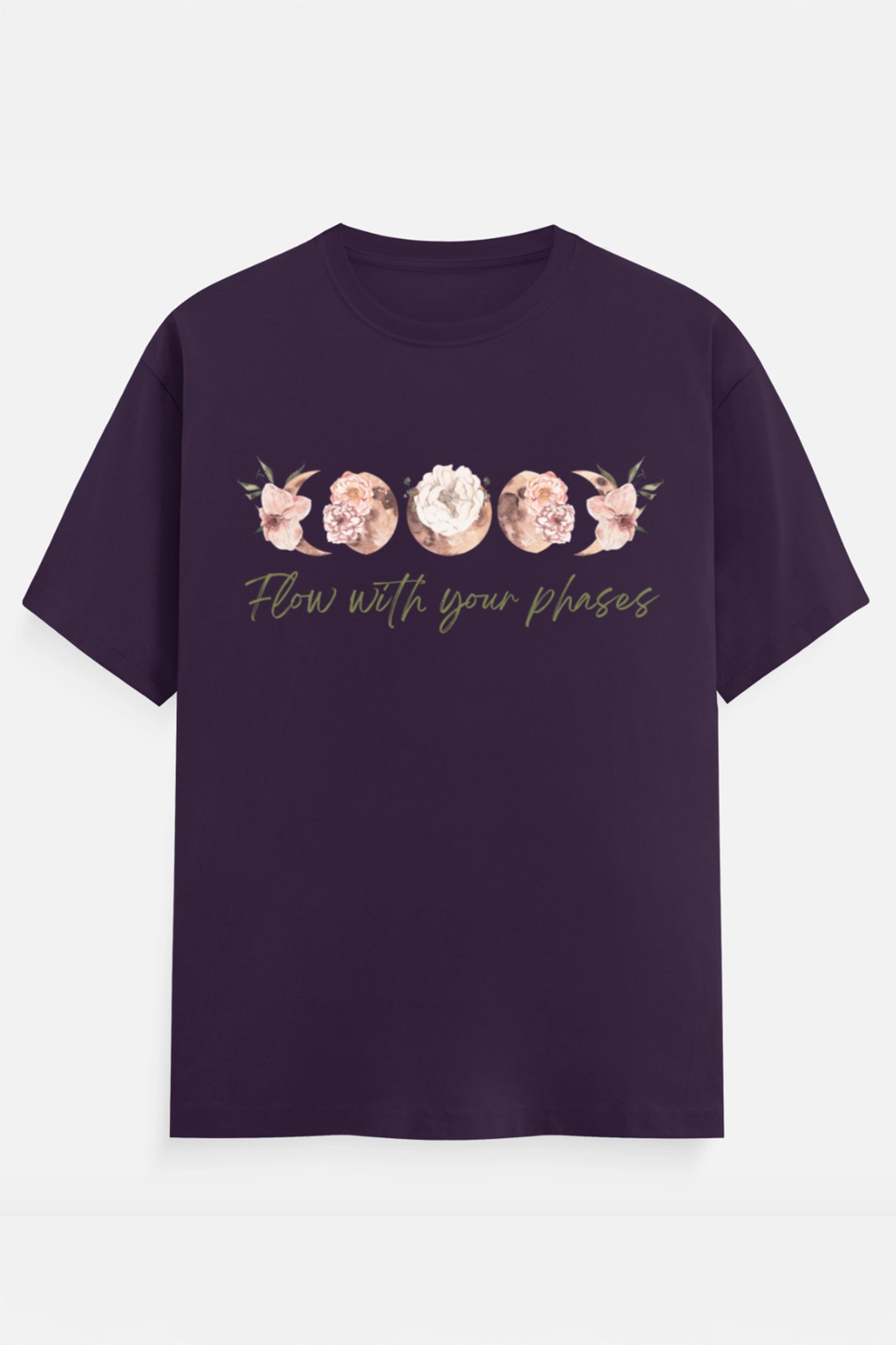 Flow with your phases T-Shirt (Green)