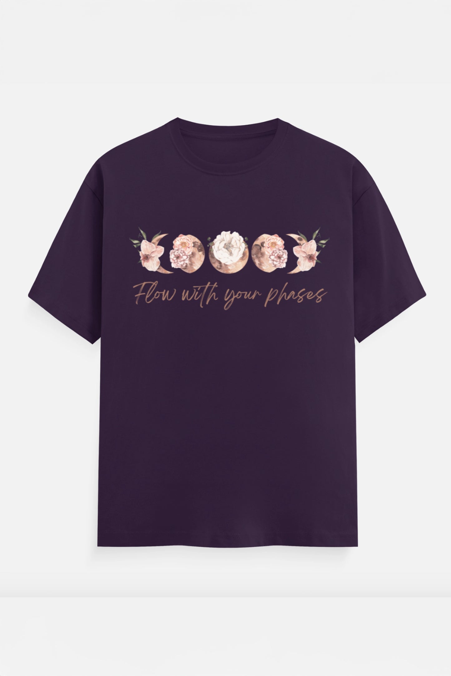 Flow with your phases T-Shirt (Peach)