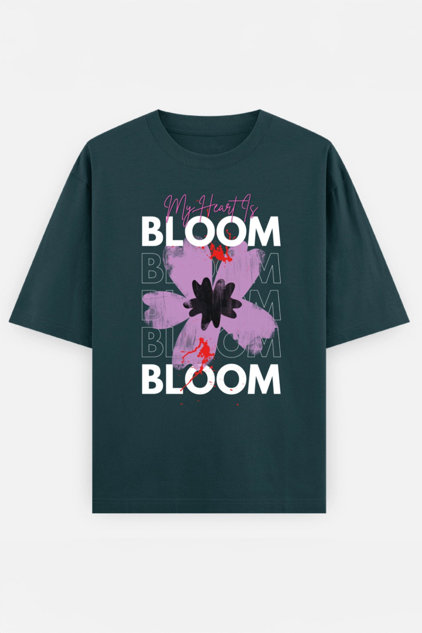 My Heart Is Bloom Oversized T shirt
