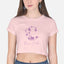 Moon Child Purple Design Crop Top