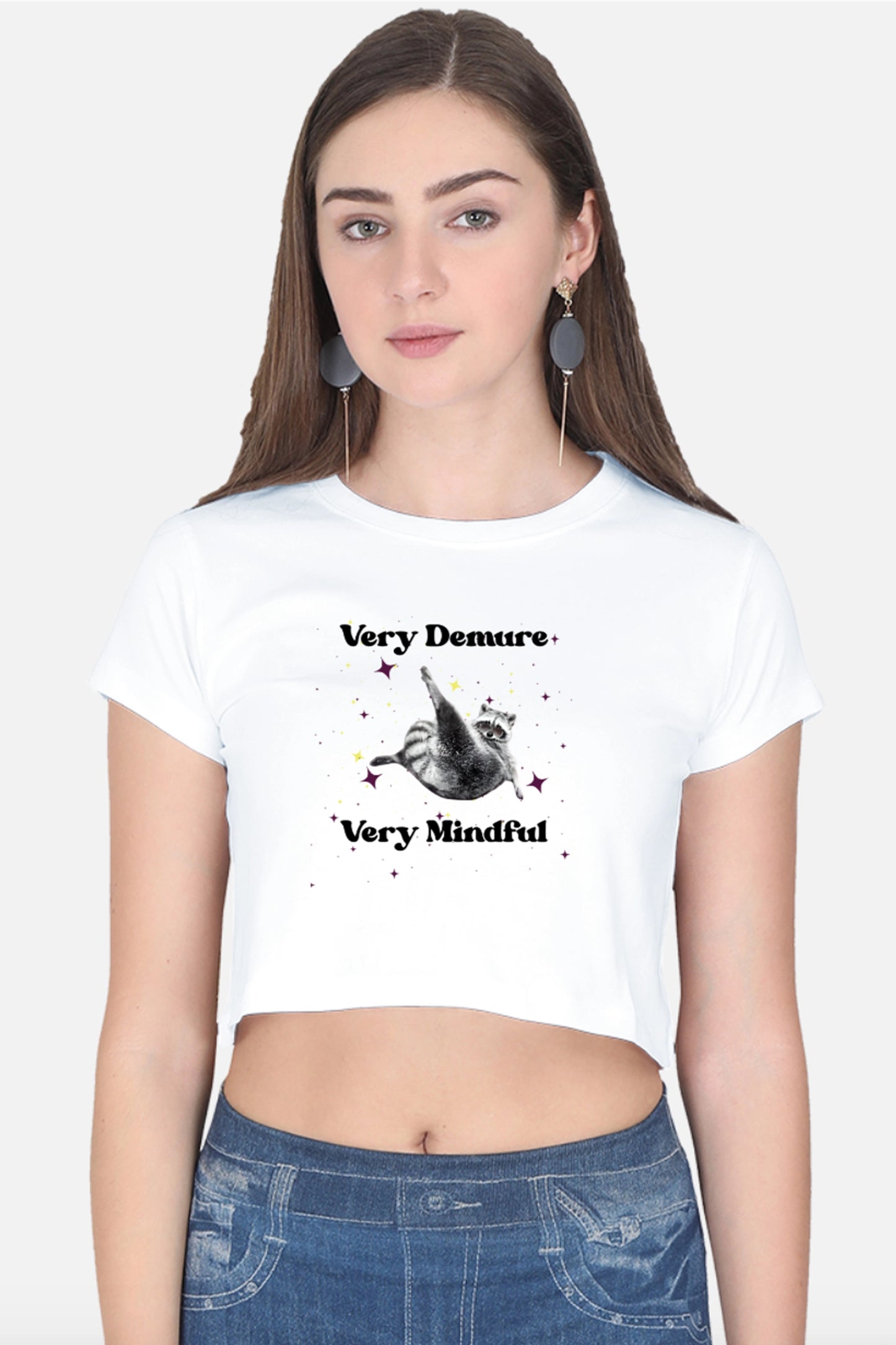 Very Demure, Very Mindful Crop Top