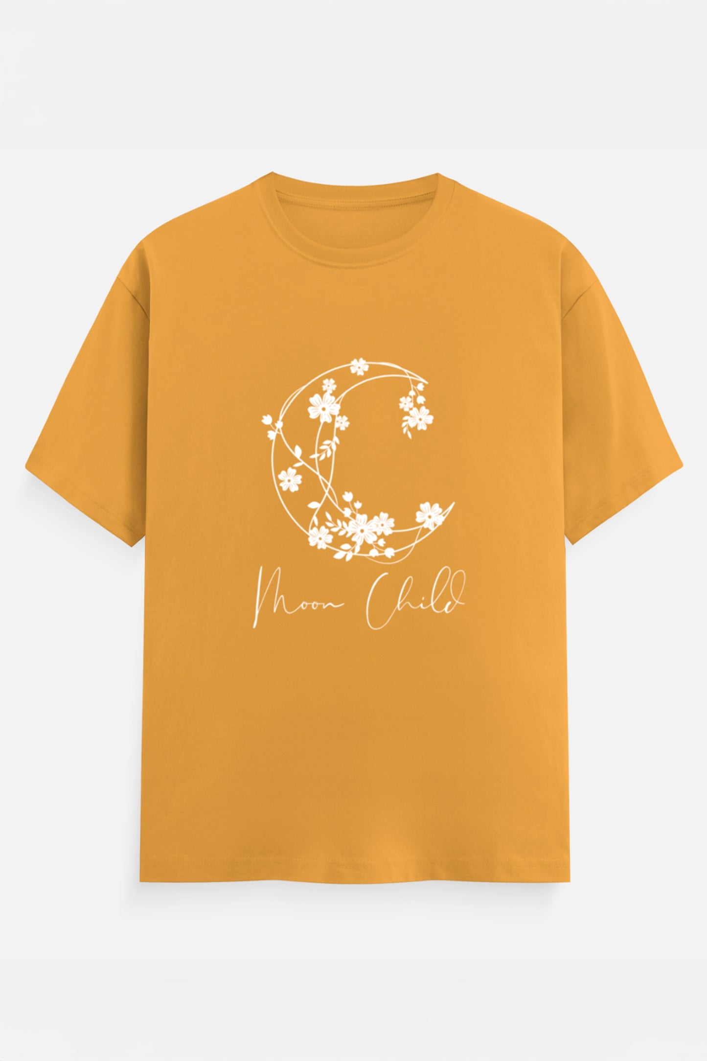 Moon Child White Design T-Shirt