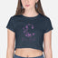 Moon Child Purple Design Crop Top