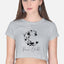 Moon Child Black Design Crop Top