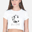 Moon Child Black Design Crop Top