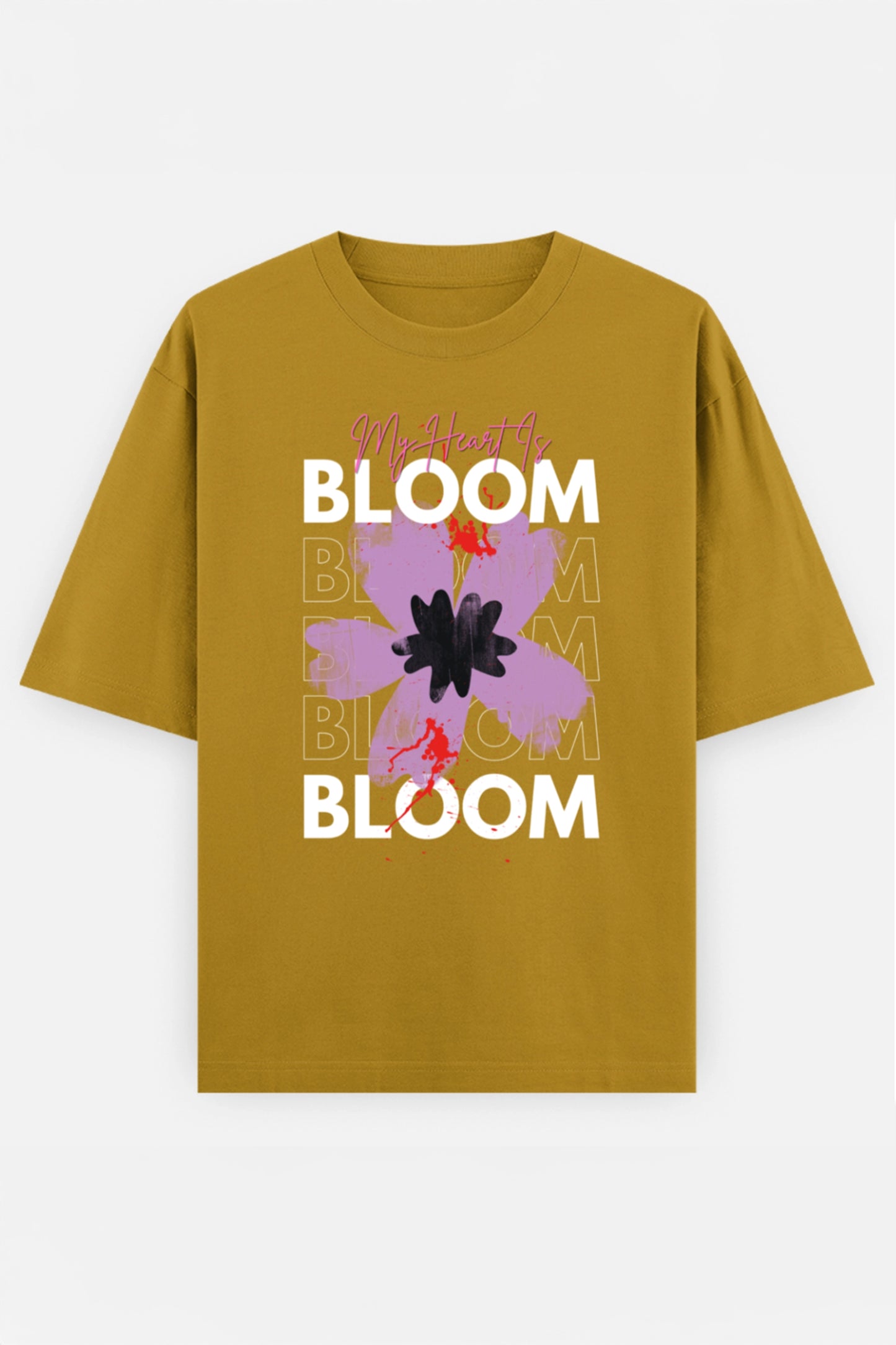 My Heart Is Bloom Oversized T shirt