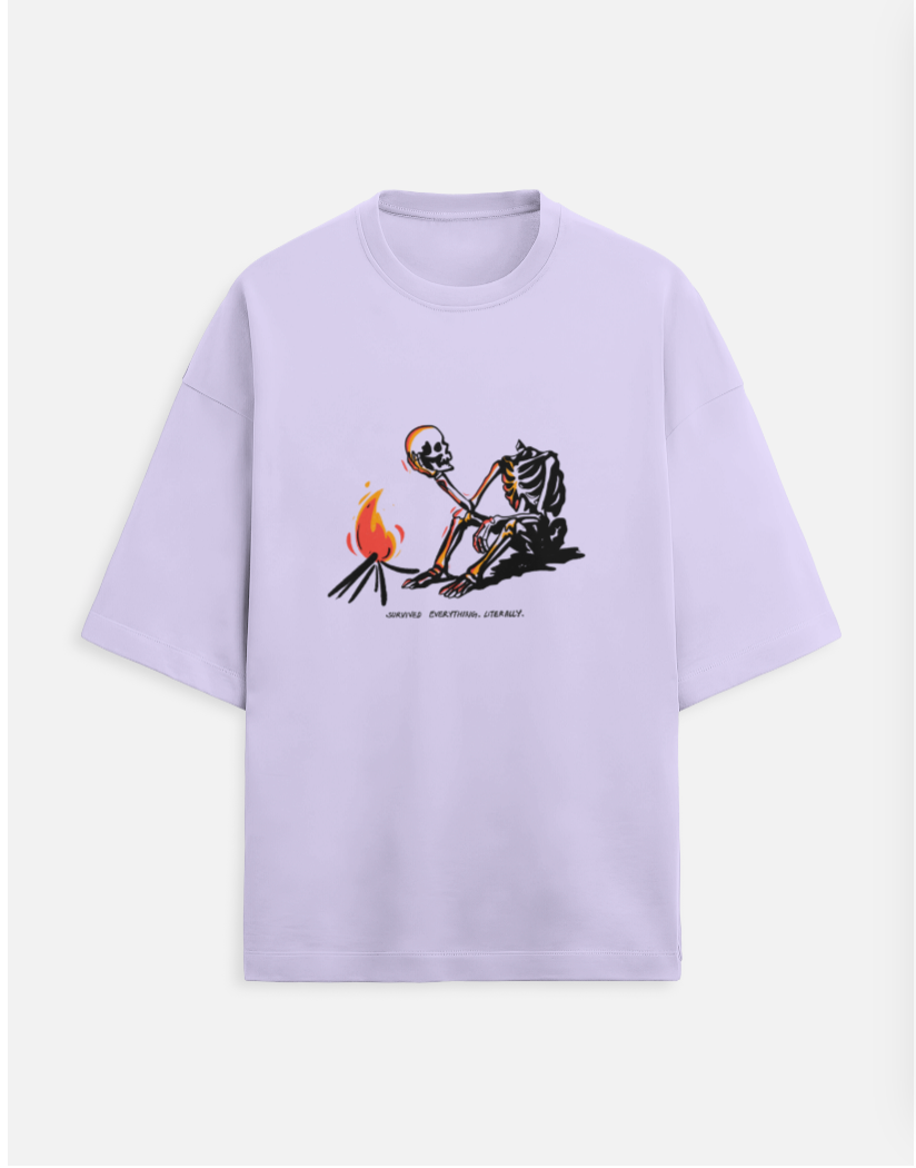 Survived Everything, Literally Terry Oversized Tee
