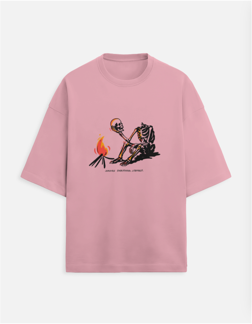 Survived Everything, Literally Terry Oversized Tee