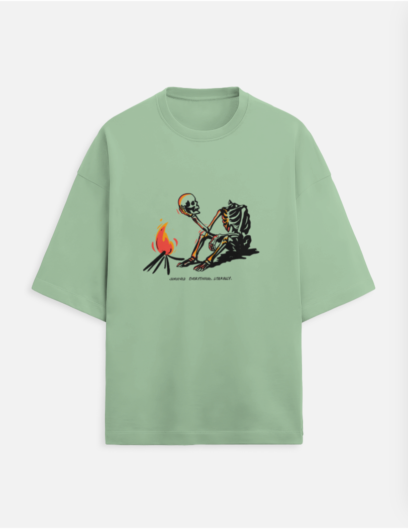 Survived Everything, Literally Terry Oversized Tee